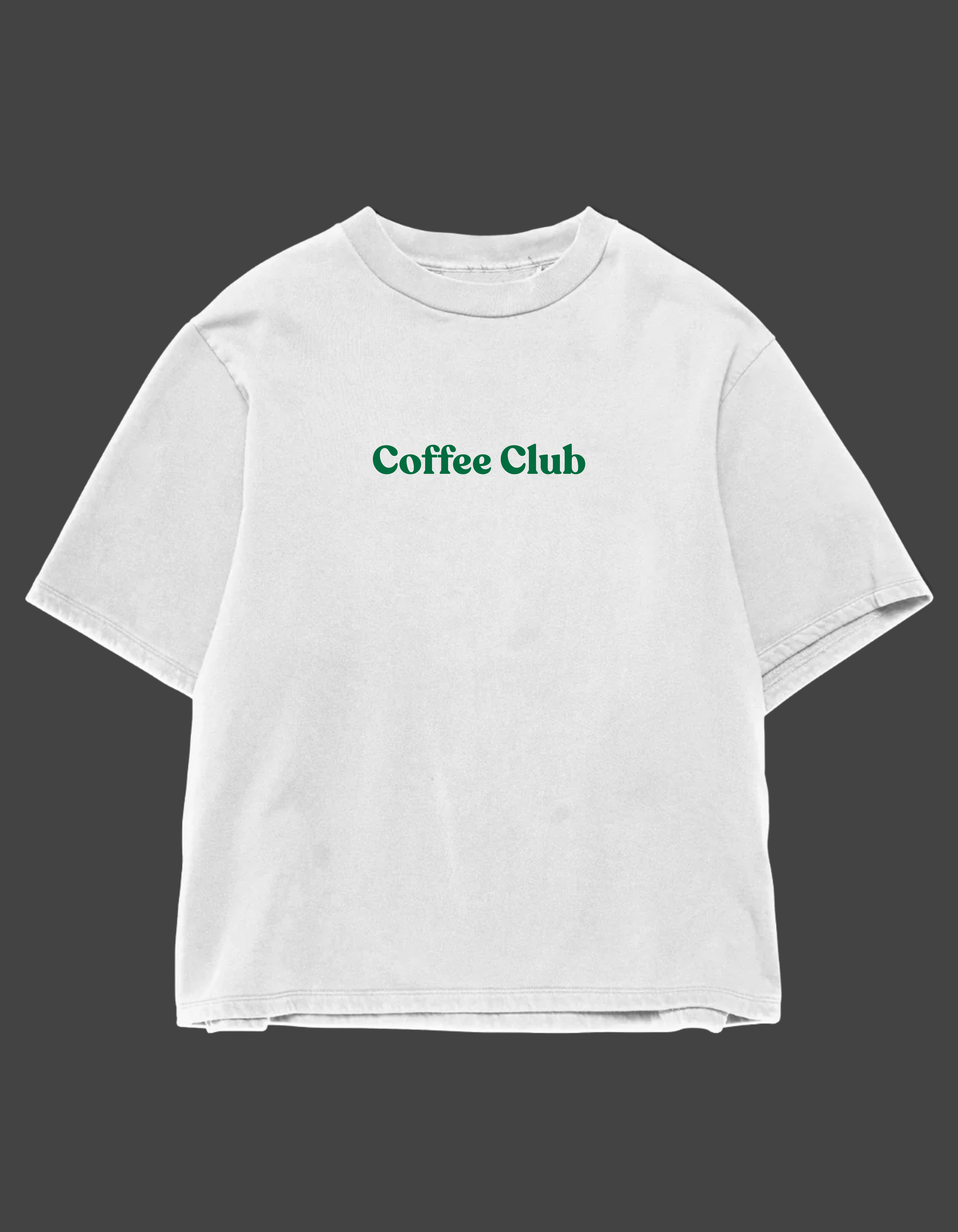 Coffee Club Oversized Graphic Tee