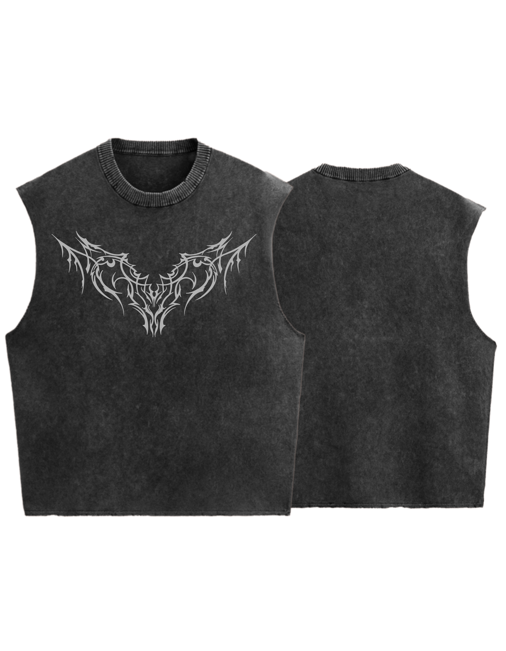 Cyber-Tribal Acid Wash Vest