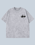 Smiley Shades Acid-Wash Oversized Tee
