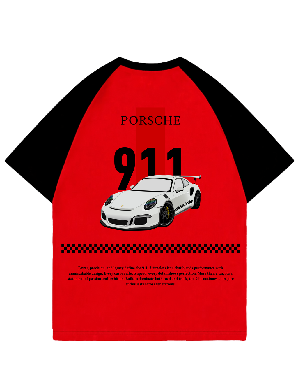 Porsche 911 GT3 Racing Raglan T-Shirt